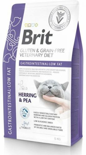 Brit Veterinary Diet Gastrointestinal alacsony zsírtartalmú táp macskáknak  5 kg