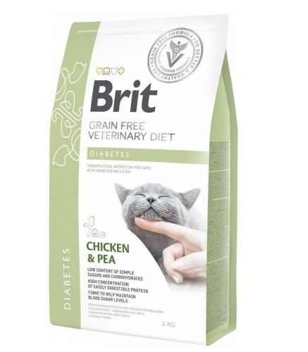 Brit Veterinary Diet diétás táp cukorbeteg macskáknak 2 kg