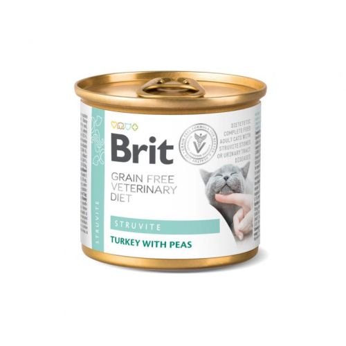 Brit Veterinary Diet diétás konzerv struvit kövek feloldására macskáknak  200 g