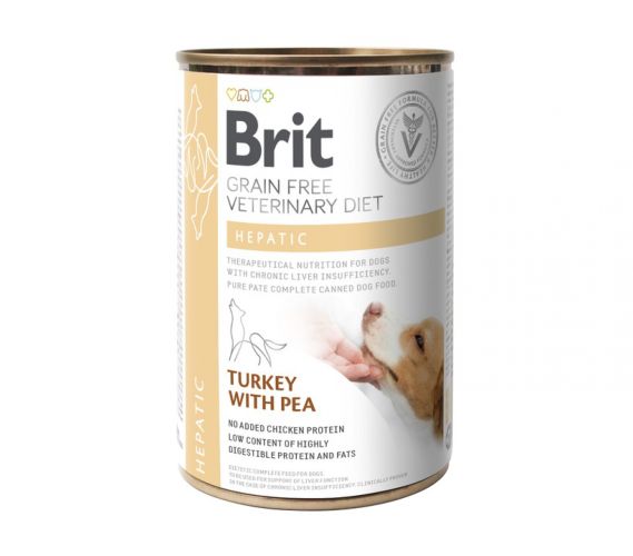 Brit Veterinary Diet Hepatic konzerv kutyáknak  400 g