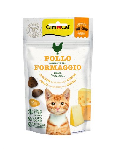 GimCat Crunchy Snack - csirke-sajt  50 g