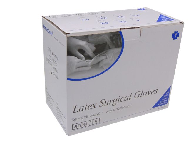 PrimaCare steril latex sebészeti kesztyű 6,5-ös   100 db