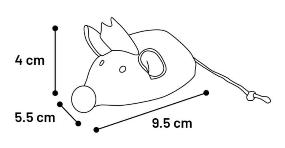 Flamingo macskajáték - Lovu egér macskamentával  1 db