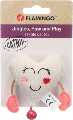 Flamingo macskajáték - Lovu szív macskamentával  1 db