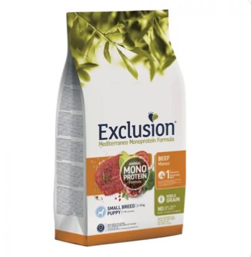 Exclusion Mediterraneo Monoprotein Puppy Beef Small Breed száraz kutyatáp  2 kg