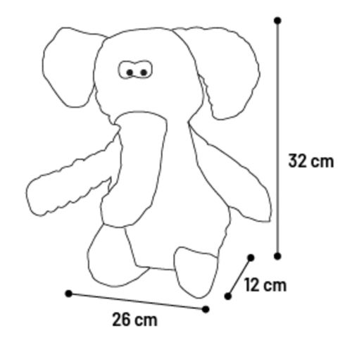 Flamingo játék - Lucy plüss elefánt  1 db