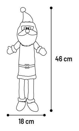 Flamingo játék - Patri mikulás  1 db