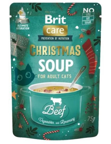 Brit Care Cat Christmas Selection Soups - karácsonyi leves-válogatás macskák számára 15 x  75 g