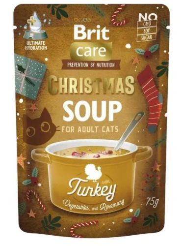 Brit Care Cat Christmas Selection Soups - karácsonyi leves-válogatás macskák számára 15 x  75 g