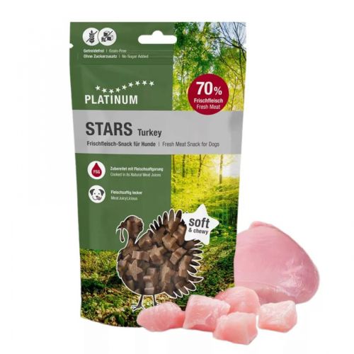 Platinum Stars Snack Turkey - jutalomfalat pulykahúsból kutyák számára  185 g