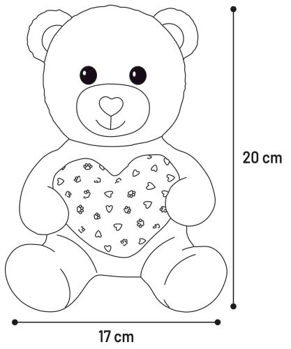 Flamingo játék - Lief plüss maci  1 db