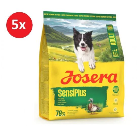 Josera Adult Sensiplus Duck - gluténmentes szárazeledel kutyák számára 5 x  900 g