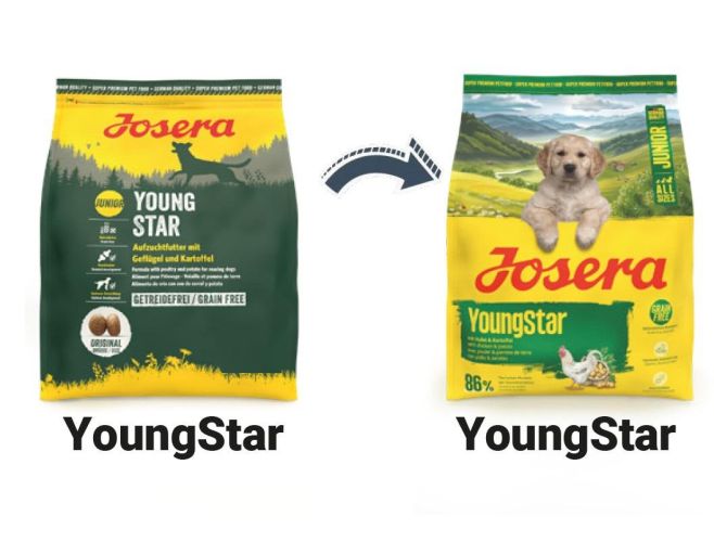 Josera YoungStar Chicken - szárazeledel kölyökkutyák számára ÚJ 5 x  900 g