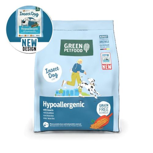 Green Petfood InsectDog Hypoallergenic with Insects - szárazeledel rovarfehérjével kutyák számára 10 kg