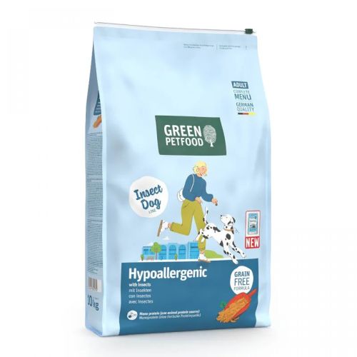Green Petfood InsectDog Hypoallergenic with Insects - szárazeledel rovarfehérjével kutyák számára 10 kg