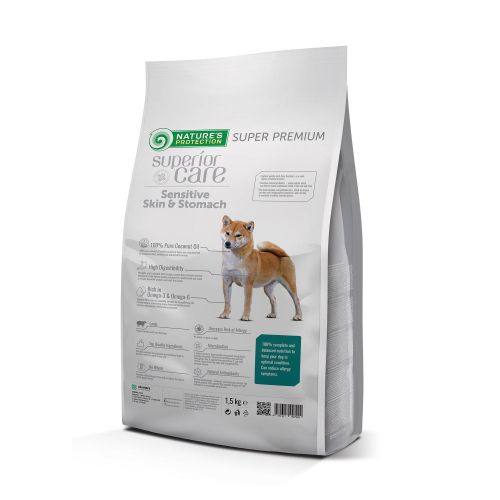 Natures Protection Superior Care Dog Adult Sensitive Skin & Stomach Lamb 1.5 kg