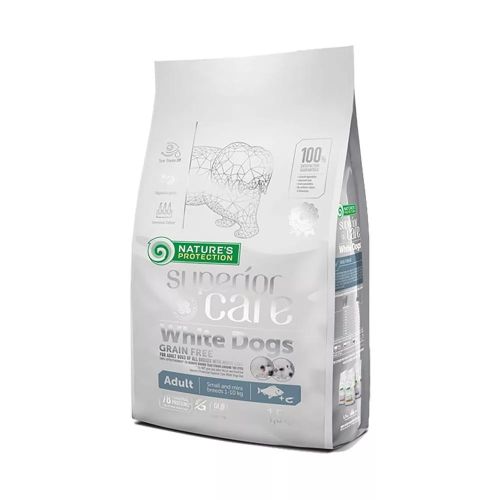 Natures Protection Superior Care Dog Adult White Dogs Small & Mini White Fish 1.5 kg