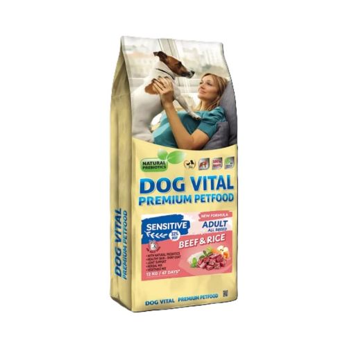 Dog Vital Sensitive Adult Beef & Rice 12 kg
