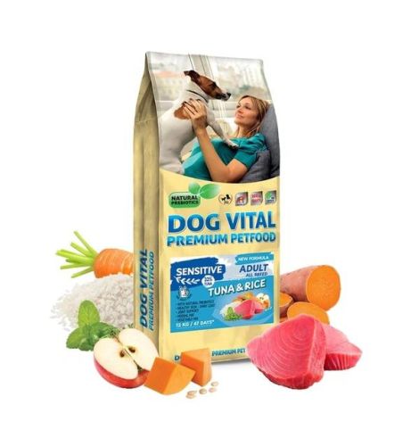 Dog Vital Sensitive Adult Tuna & Rice 12 kg