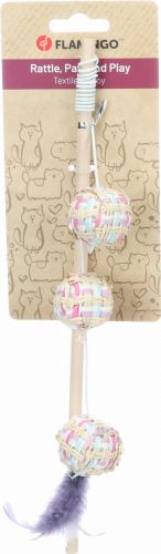 Flamingo macskapeca - Texa 3 labdával és tollal  1 db
