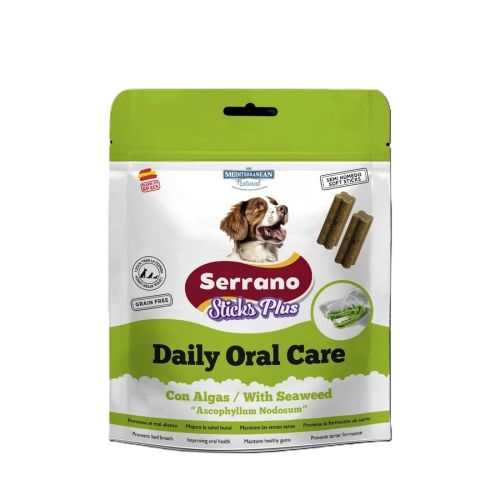 Mediterranean Natural Serrano Sticks Plus Daily Oral Care - funkcionális jutalomfalat kutyák számára 110 g