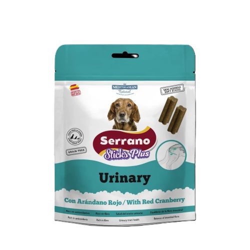 Mediterranean Natural Serrano Sticks Plus Urinary - funkcionális jutalomfalat kutyák számára 110 g