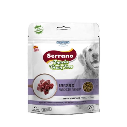 Mediterranean Natural Serrano Snacks Grain Free Beef Snacks - jutalomfalat kutyák számára 150 g