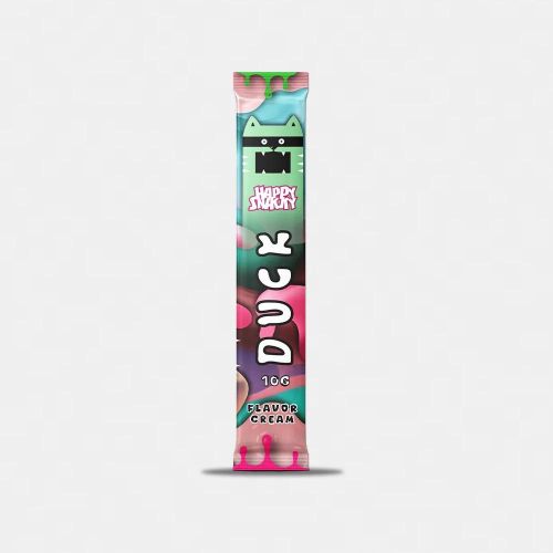 Happy Snacky Cat Flavor Cream Duck - krémes jutalomfalat macskák számára 4 x 10 g