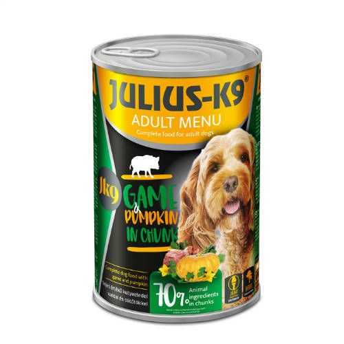Julius-K9 Adult Menu - Game & Pumpkin in Chunk  1240 g