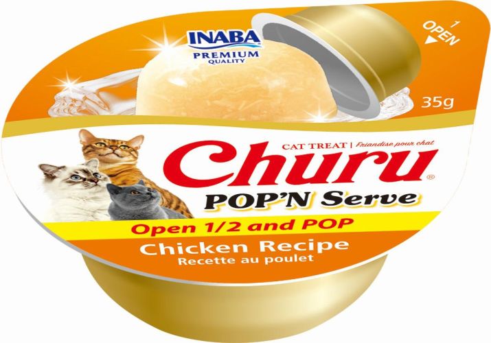 Inaba Cat Ciao Churu Pop'n Serve Chicken - csirke 2 x 35 g