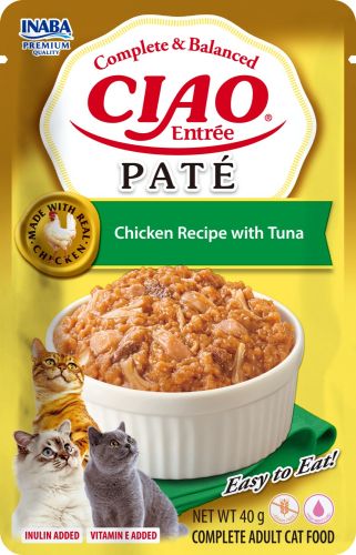Inaba Cat Ciao Entrée Paté Chicken with Tuna - csirke-tonhal  40 g
