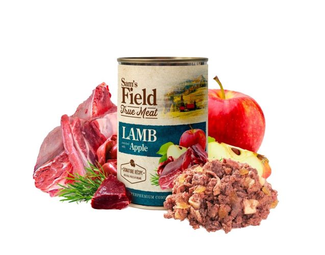 Sam's Field True Meat Lamb enriched with Apple  800 g