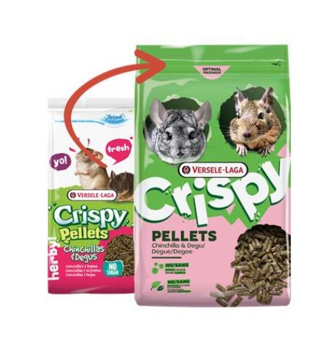 Versele-Laga Crispy Pellets Chinchilla & Degu - pellet csincsillák és deguk számára 1 kg