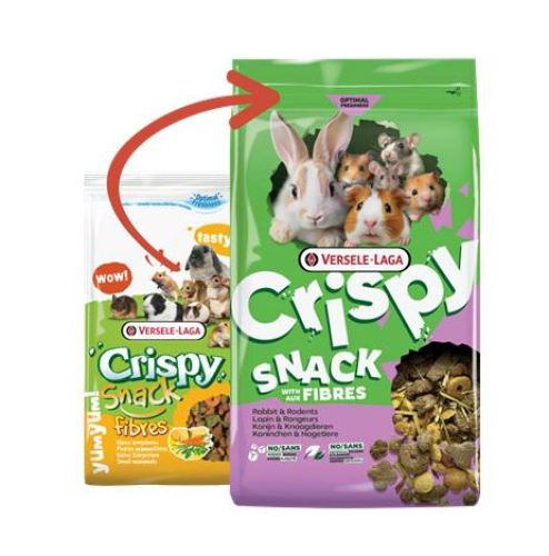 Versele-Laga Crispy Snack with Fibres - snack-keverék nyulak és rágcsálók számára 550 g