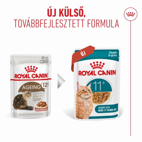 Royal Canin Ageing 11+ - szószos nedves táp idős macskák számára 12 x 85 g