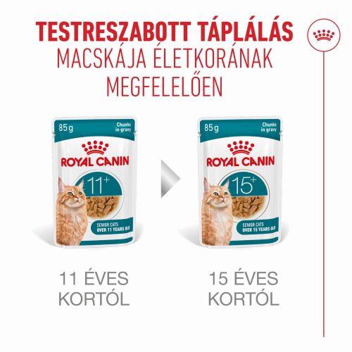Royal Canin Ageing 11+ - szószos nedves táp idős macskák számára 12 x 85 g