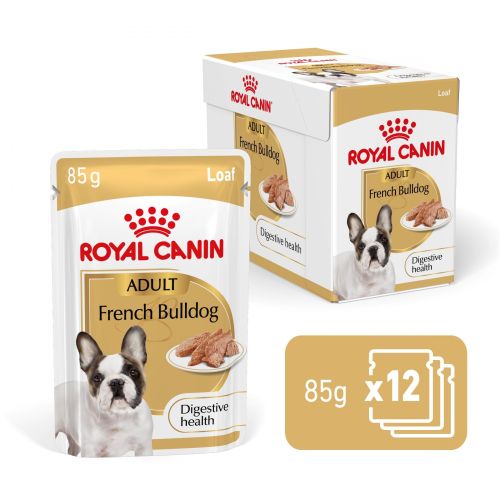 Royal Canin French Bulldog - Francia bulldog felnőtt kutya nedves táp 12 x  85 g