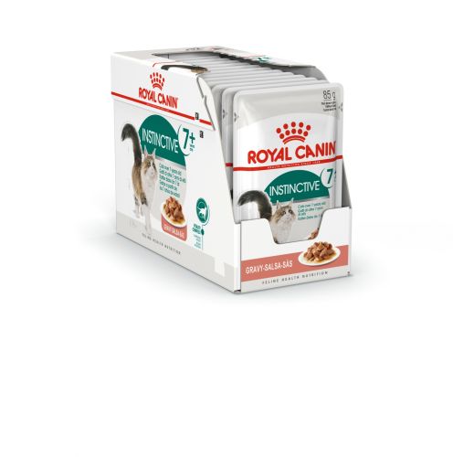 Royal Canin Instinctive 7+ - idősödő macska szószos nedves táp 12 x  85 g