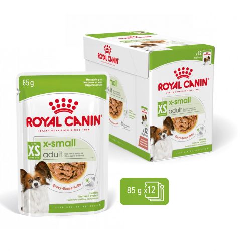 Royal Canin X-Small Adult - alutasakos eledel nagyon kis termetű felnőtt kutyák részére 12 x  85 g
