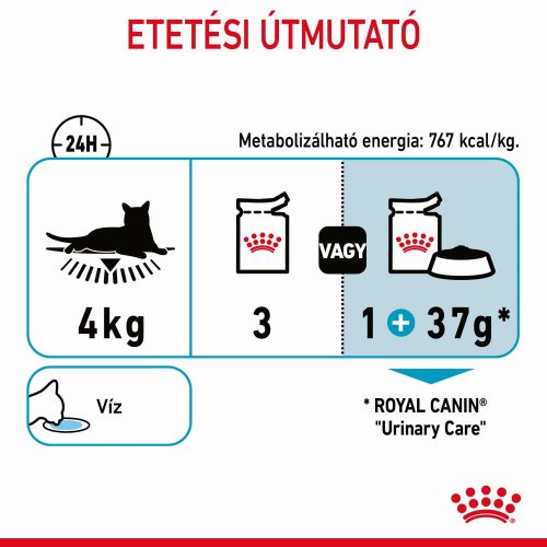 Royal Canin Urinary Care - szószos nedves táp felnőtt macskák részére az alsó húgyúti problémák megelőzéséért 12 x  85 g