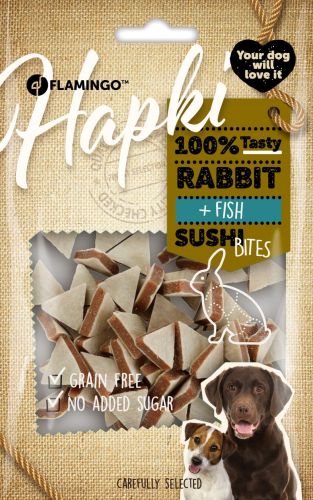 Flamingo Snack - Hapki Sushi Bites - nyulas és halas falatok  85 g