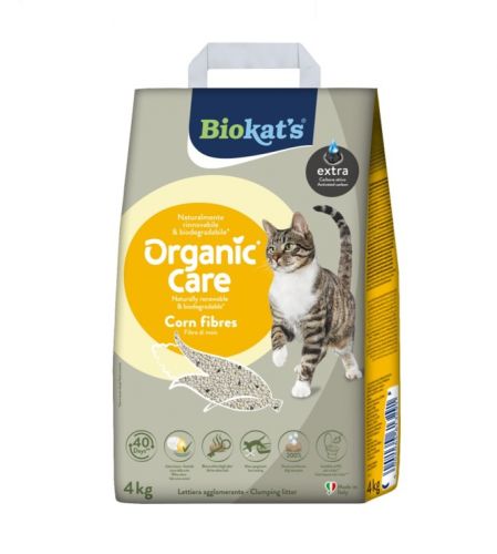 Biokat's Organic Care Corn Fibres Extra  4 kg