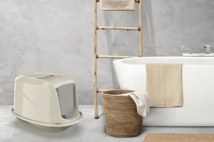 ZooBeeDoo macska WC Galaxy Jumbo  bézs 57 x 39.5 x 38 cm