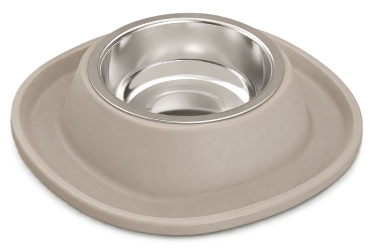 ZooBeeDoo etetőtál Soft Touch Inox bézs  0.6 l