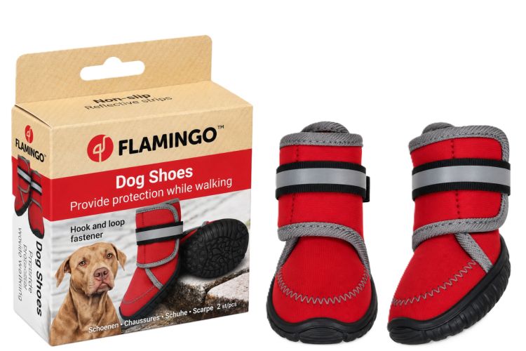 Flamingo kutyaruha - Kajan piros cipő XL 2 db