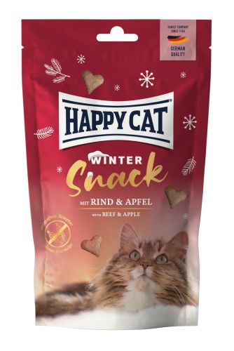 Happy Cat Winter Snack - snack marhával és almával macskák számára 70 g