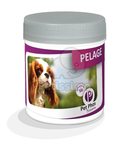 Pet Phos® Coat Dog ízesített tabletta  50 db