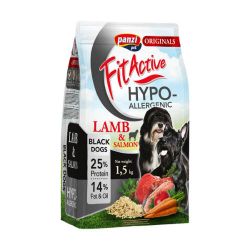FitActive Hypoallergenic BlackDogs Lamb, Fish & Apple, Rice  1.5 kg