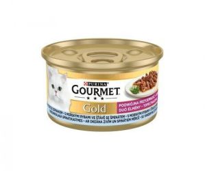 Gourmet Gold Duó élmény hallal és spenóttal   85 g