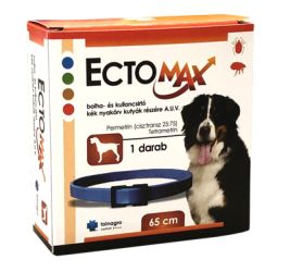 Ectomax bolha- és kullancsirtó nyakörv kutyák részére  1 db